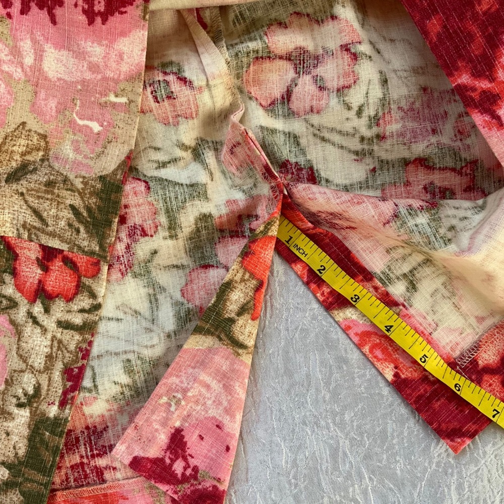 Talbots Woman Pink Floral Pencil Skirt Plus Size 18W Career Preppy‎ Cottagecore - Picture 8 of 9
